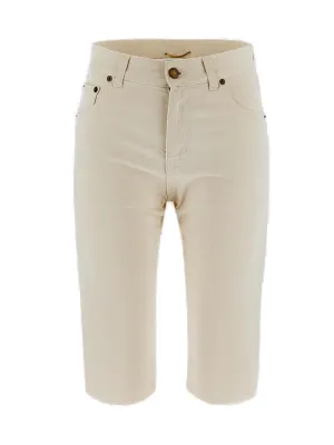 Saint Laurent Mid-Rise Slim Cut Shorts