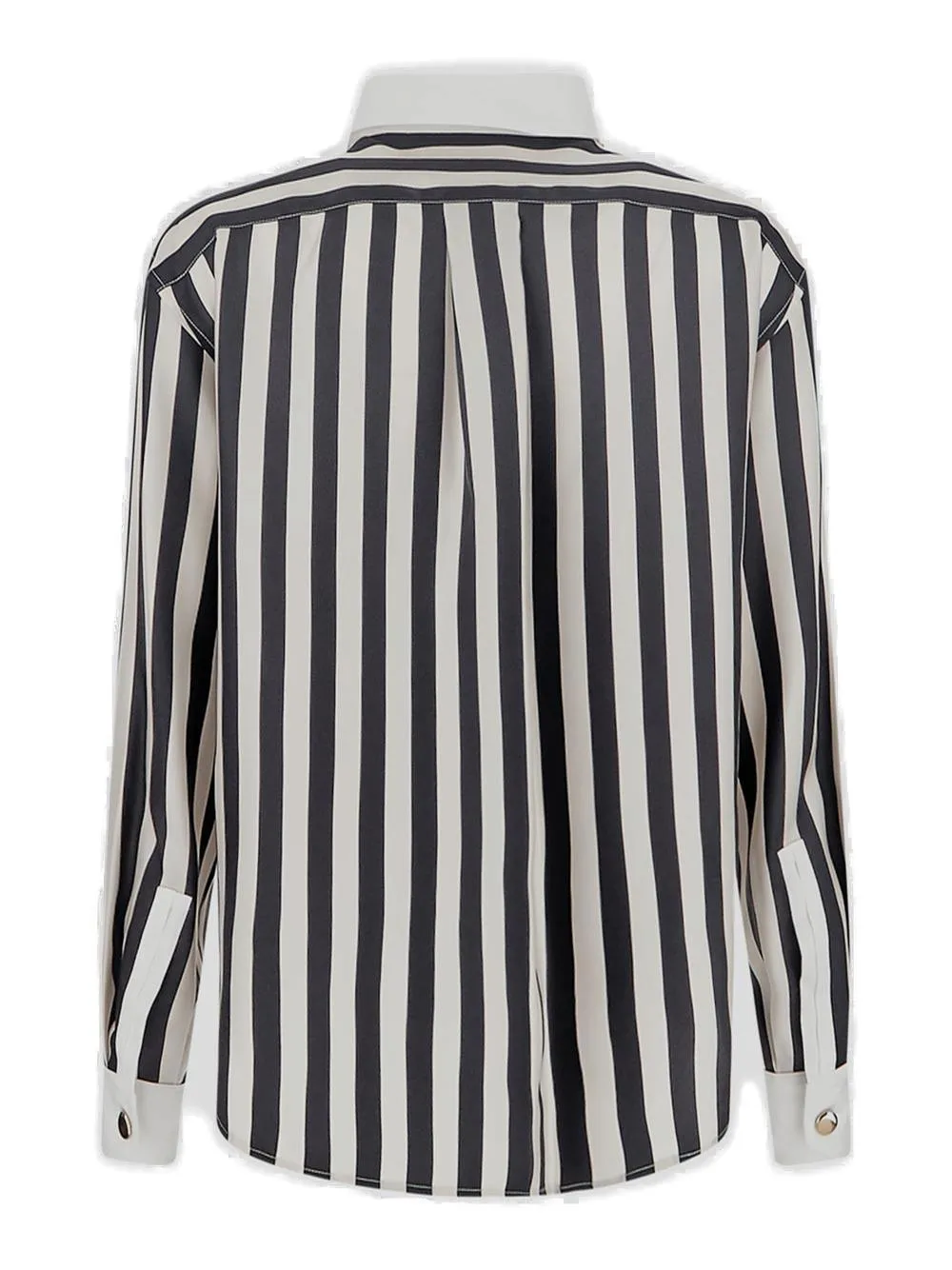 Saint Laurent Striped Long-Sleeved Shirt