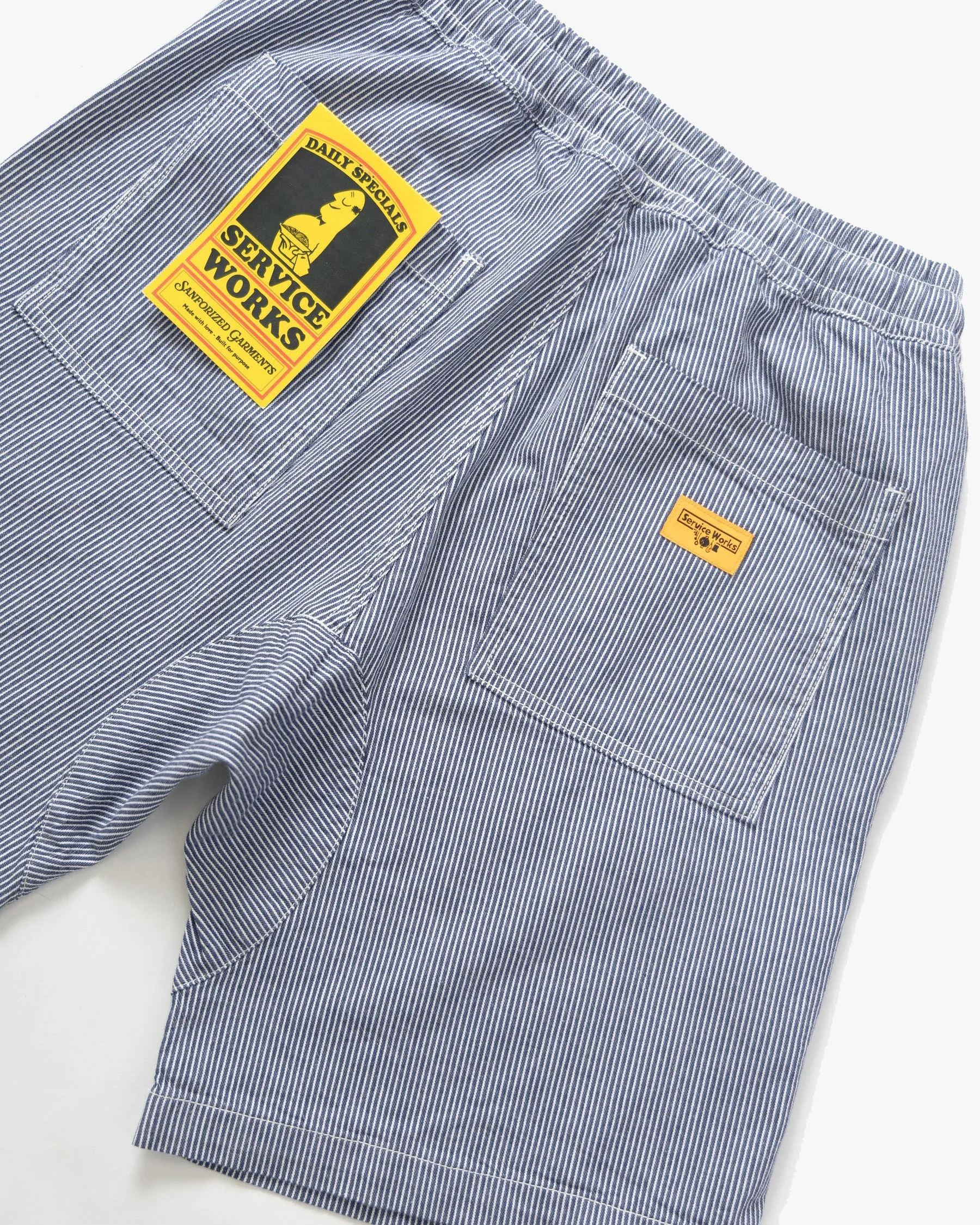Service Works Hickory Chef Shorts - Hickory Stripe