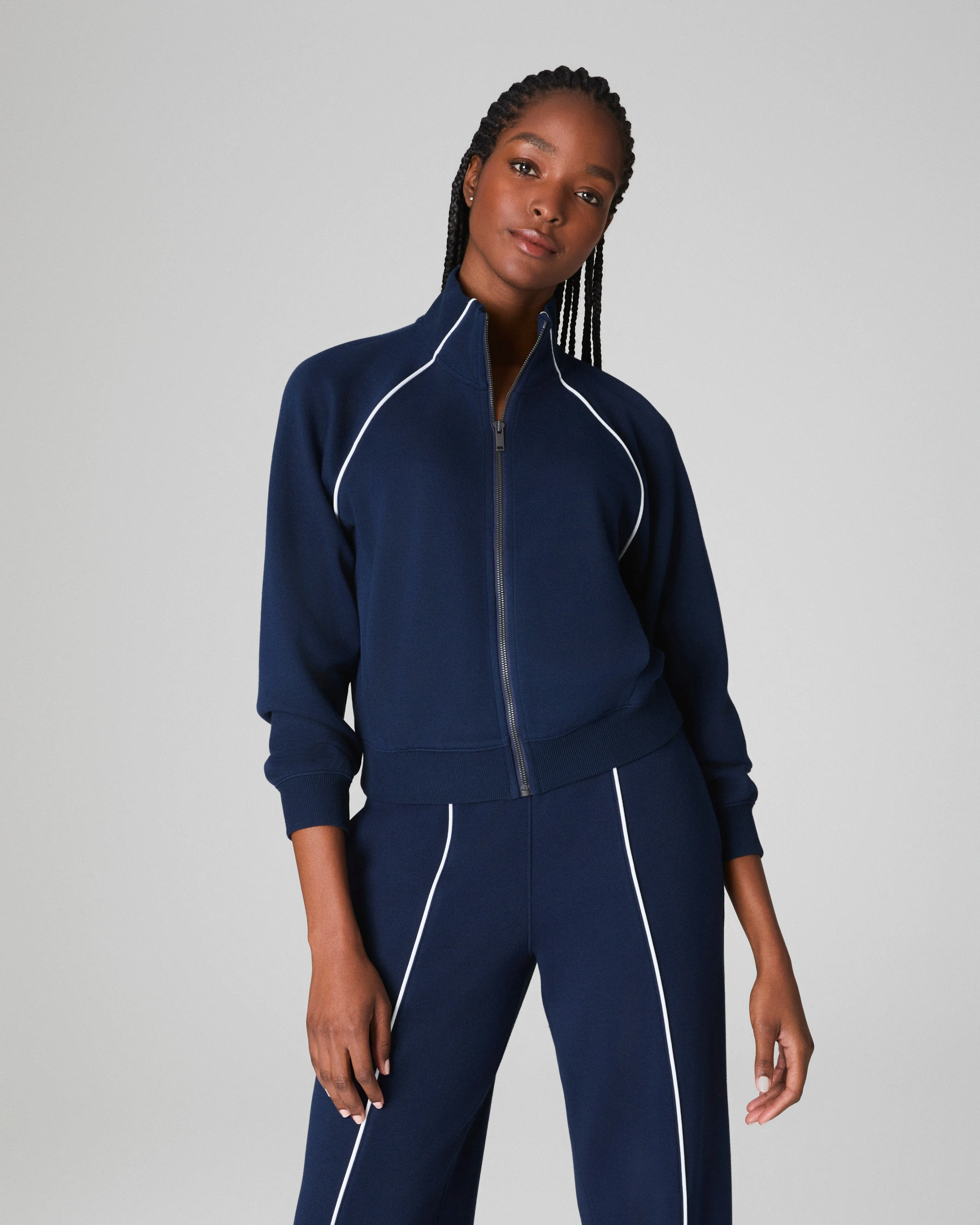 SPANX® AirEssentials Pique Full Zip Track Jacket