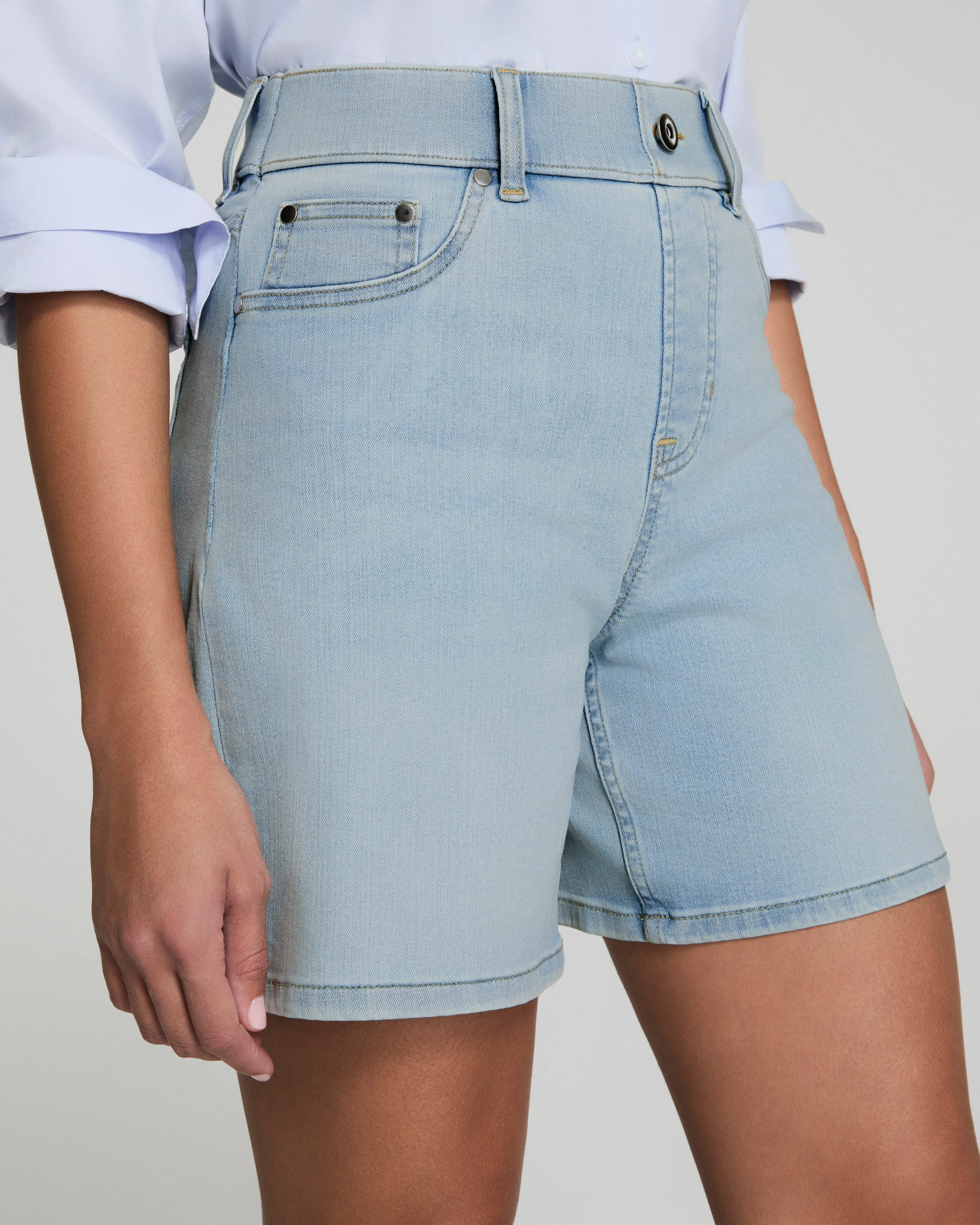 SPANXshape™ EveryWear Jean Short, 7", Tidal Blue