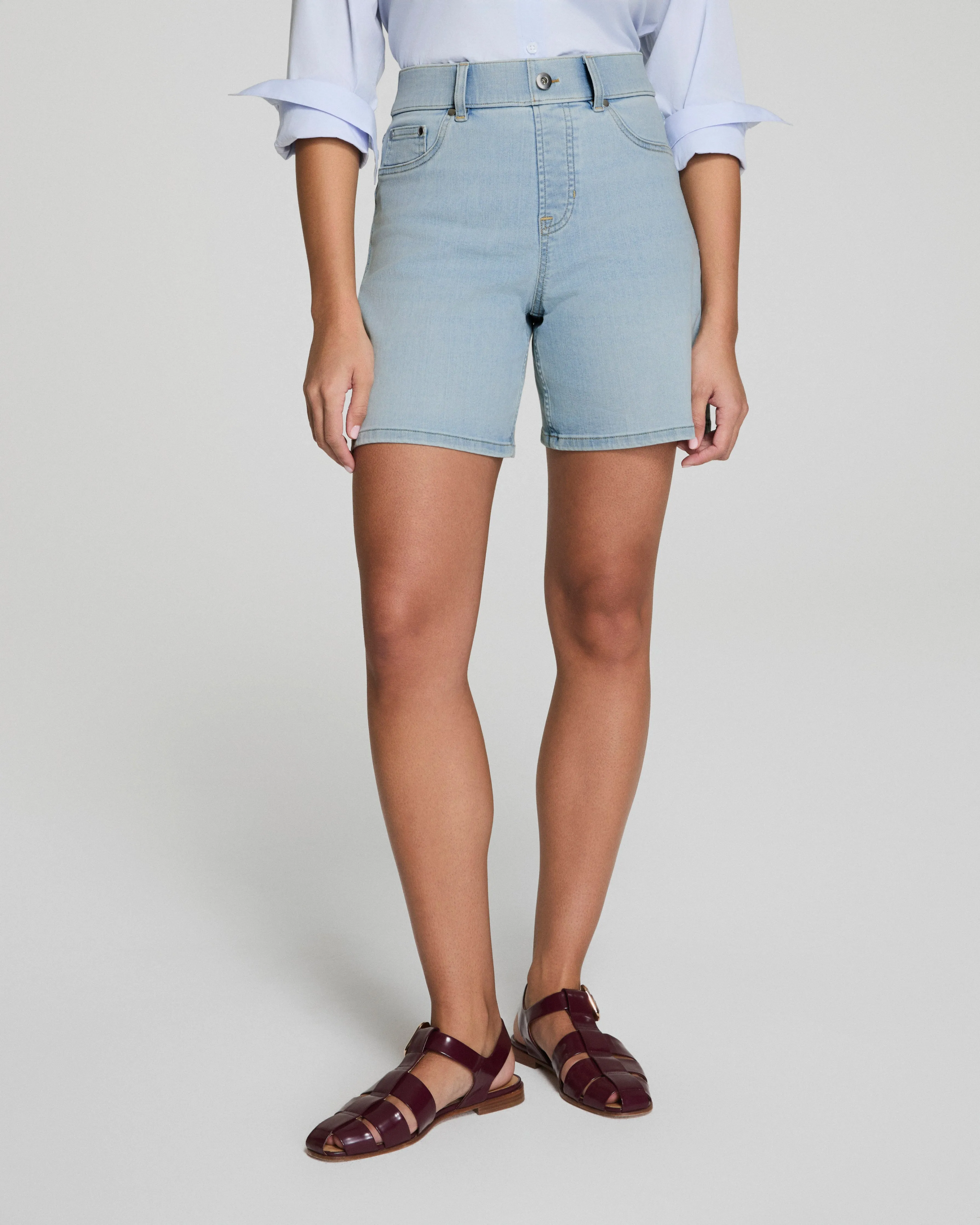 SPANXshape™ EveryWear Jean Short, 7", Tidal Blue