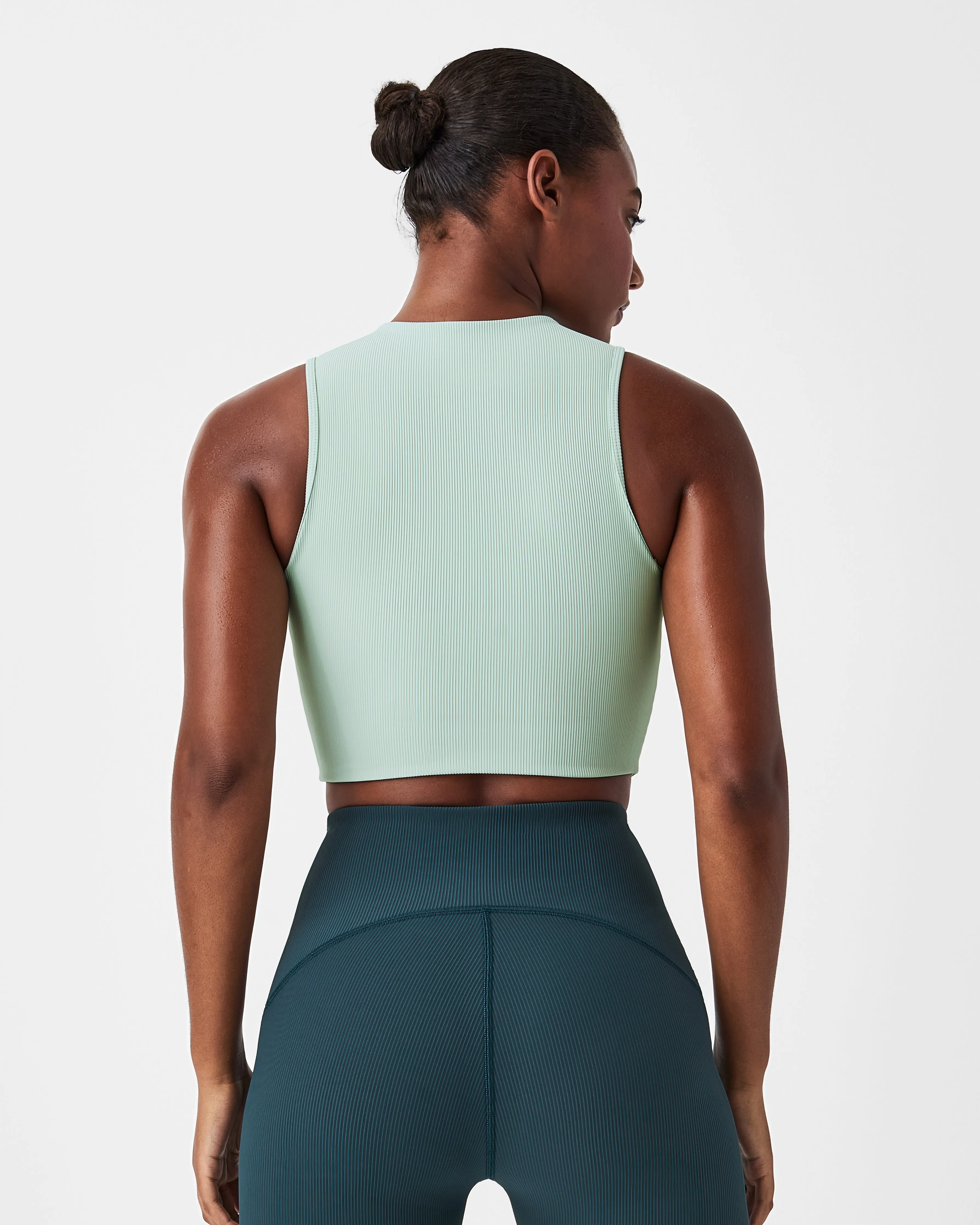 SPANXshape™ Get Moving Contour Rib Mock Neck Tank