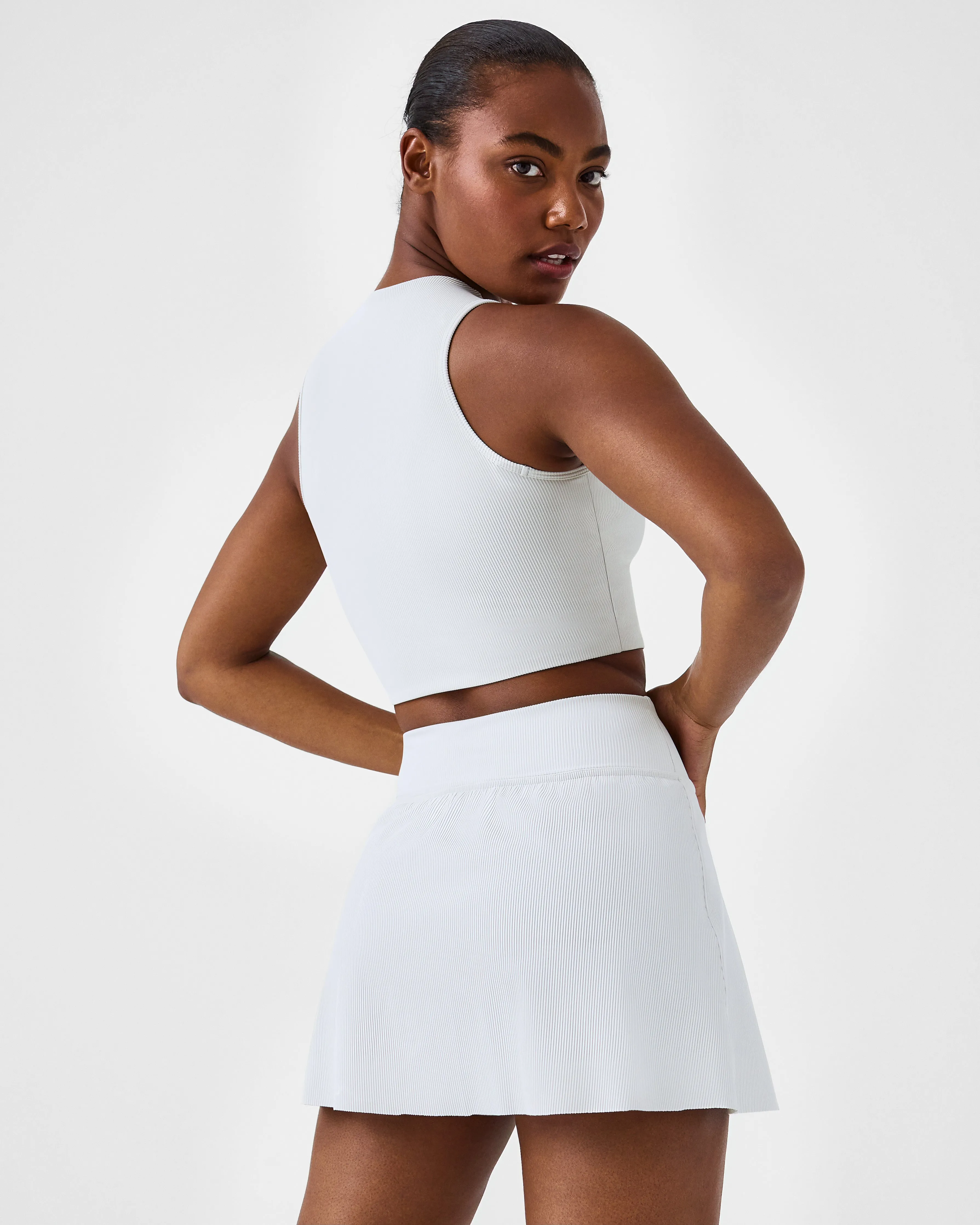 SPANXshape™ Get Moving Contour Rib Mock Neck Tank