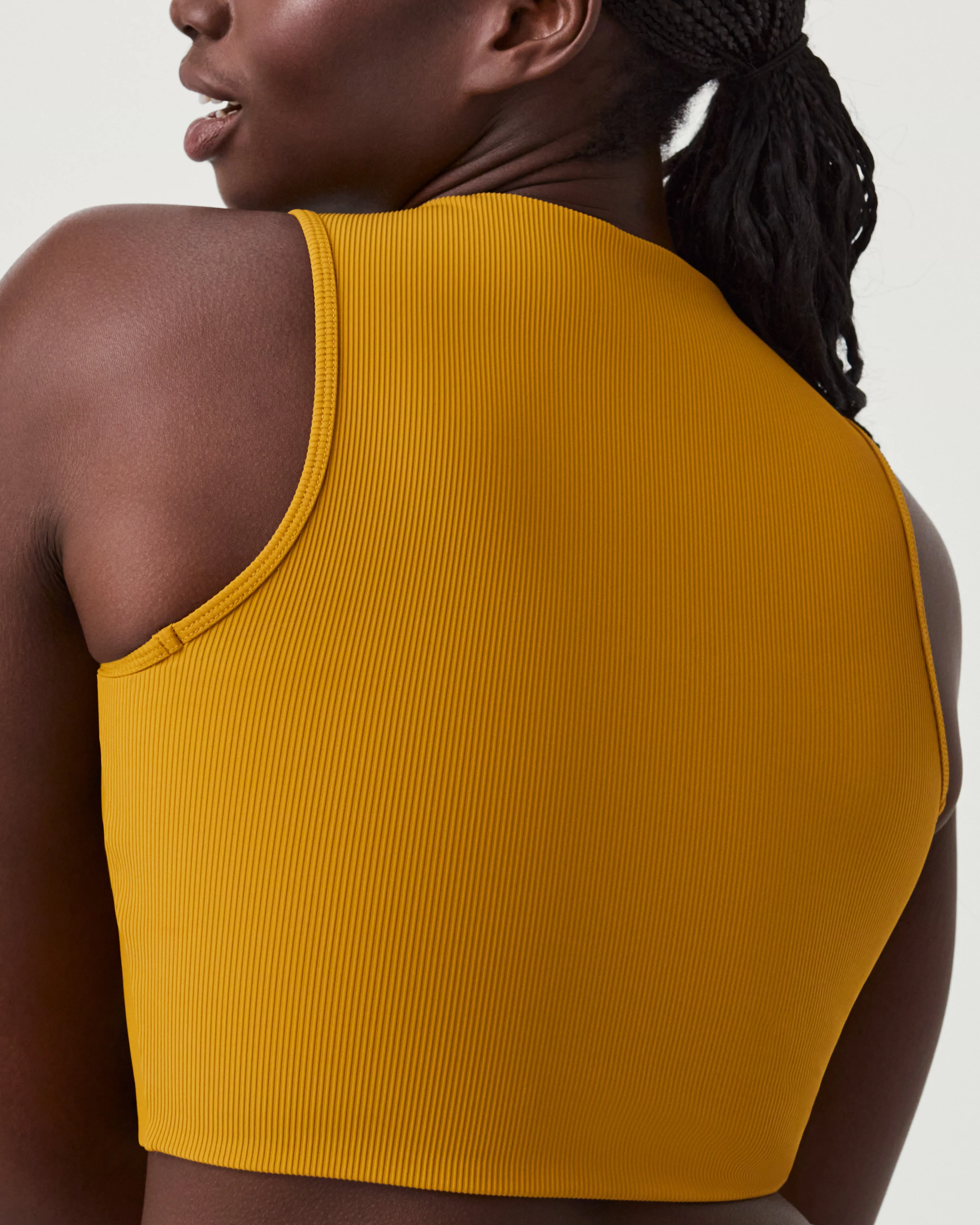 SPANXshape™ Get Moving Contour Rib Mock Neck Tank