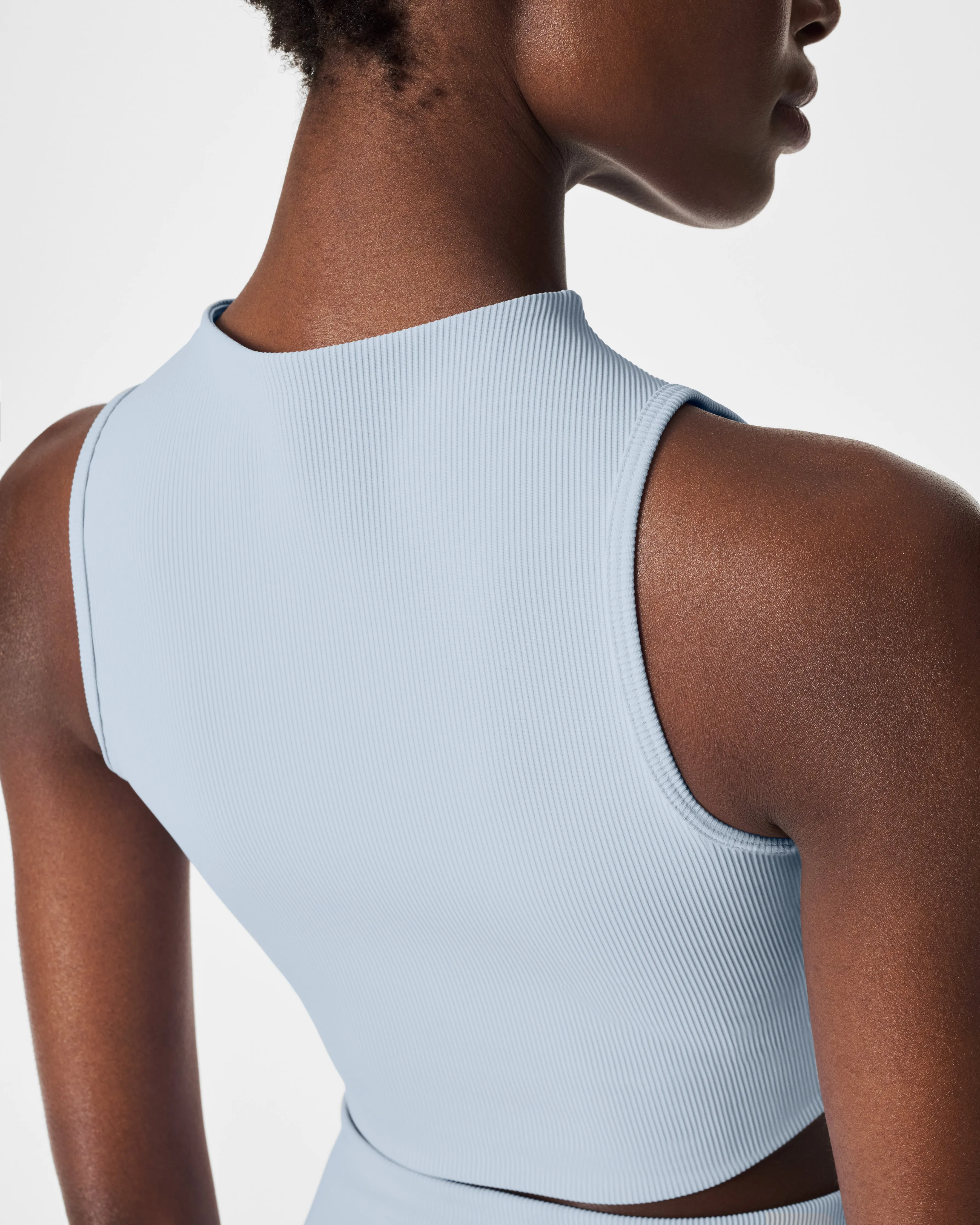 SPANXshape™ Get Moving Contour Rib Mock Neck Tank
