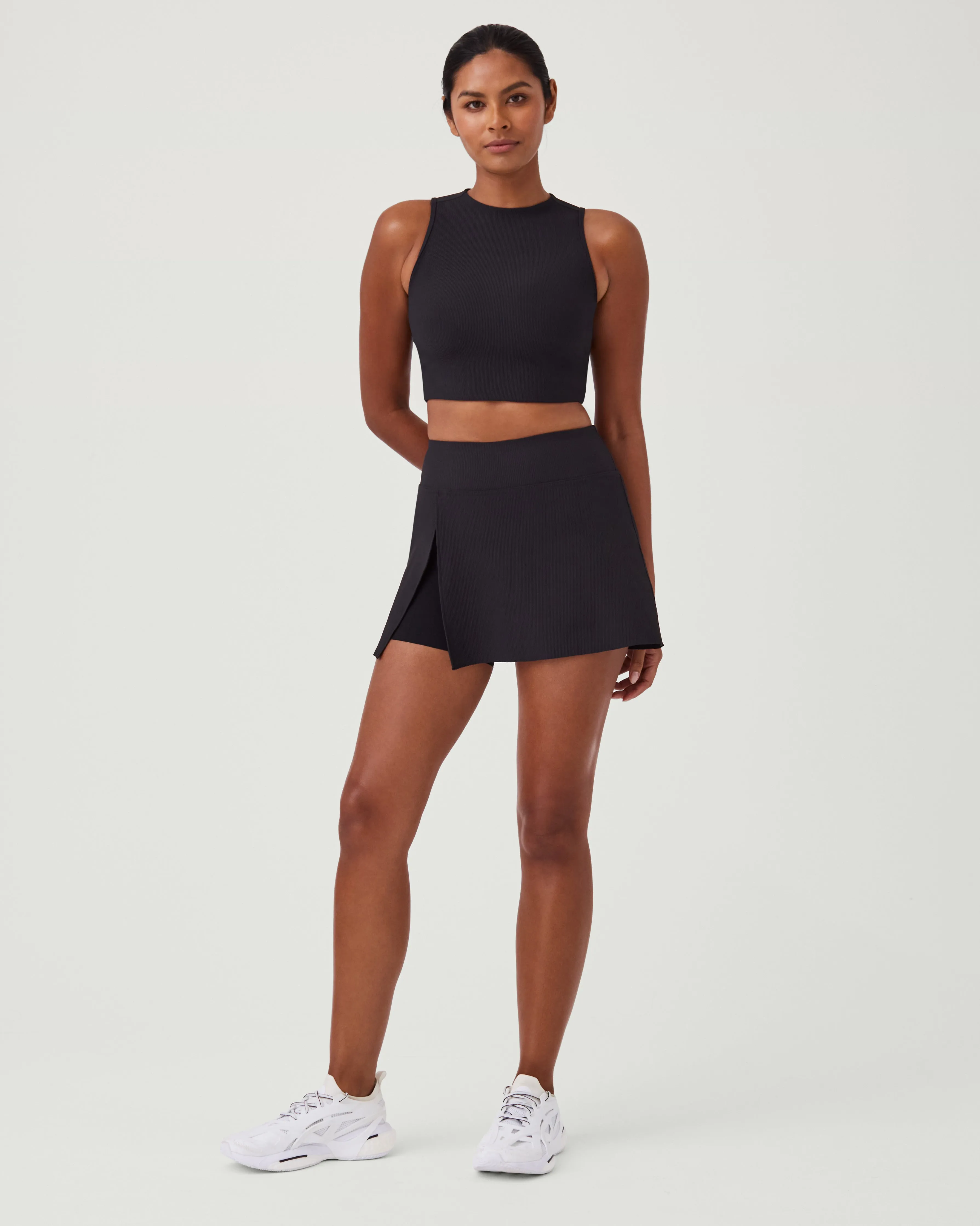 SPANXshape™ Get Moving Contour Rib Mock Neck Tank