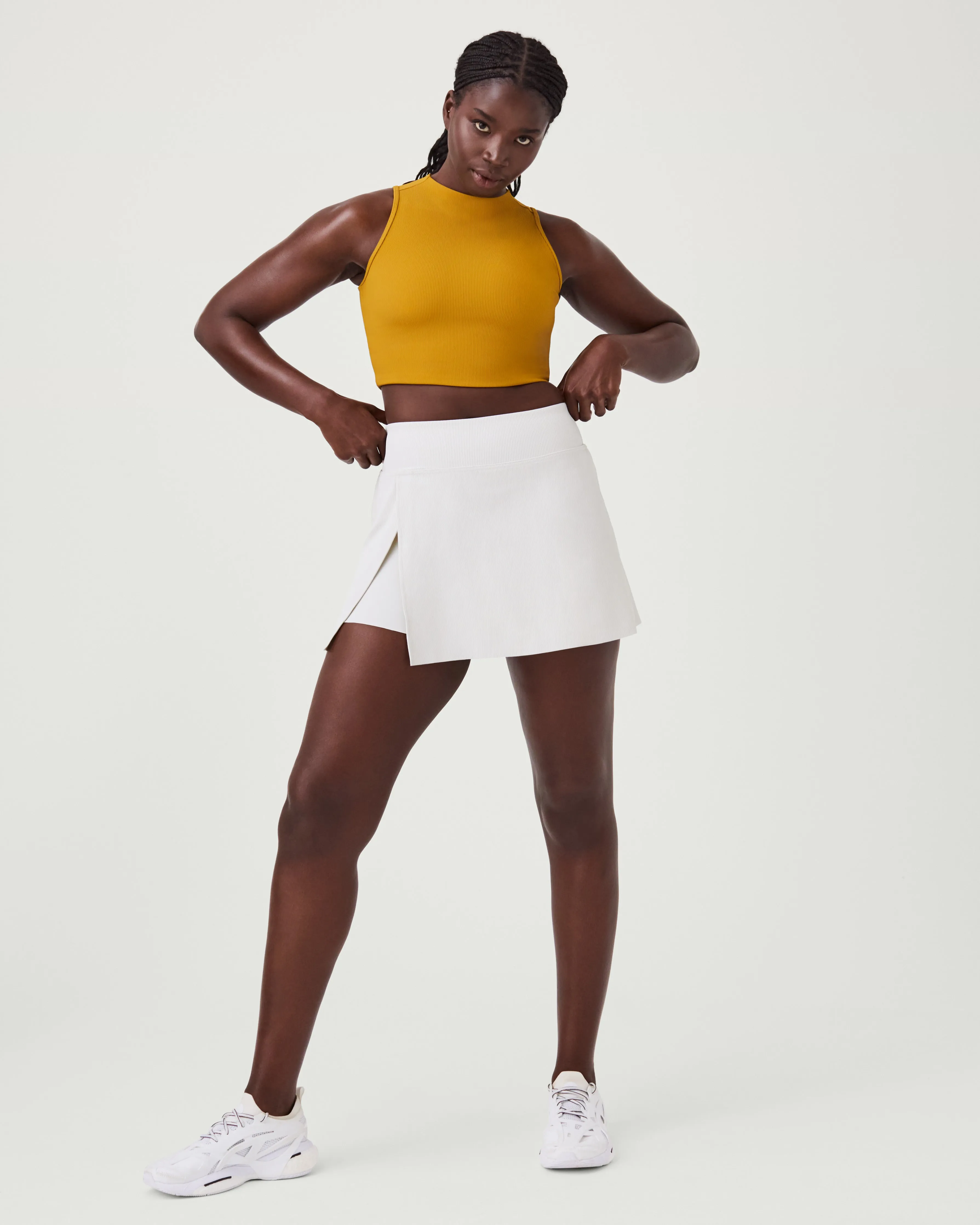 SPANXshape™ Get Moving Contour Rib Mock Neck Tank