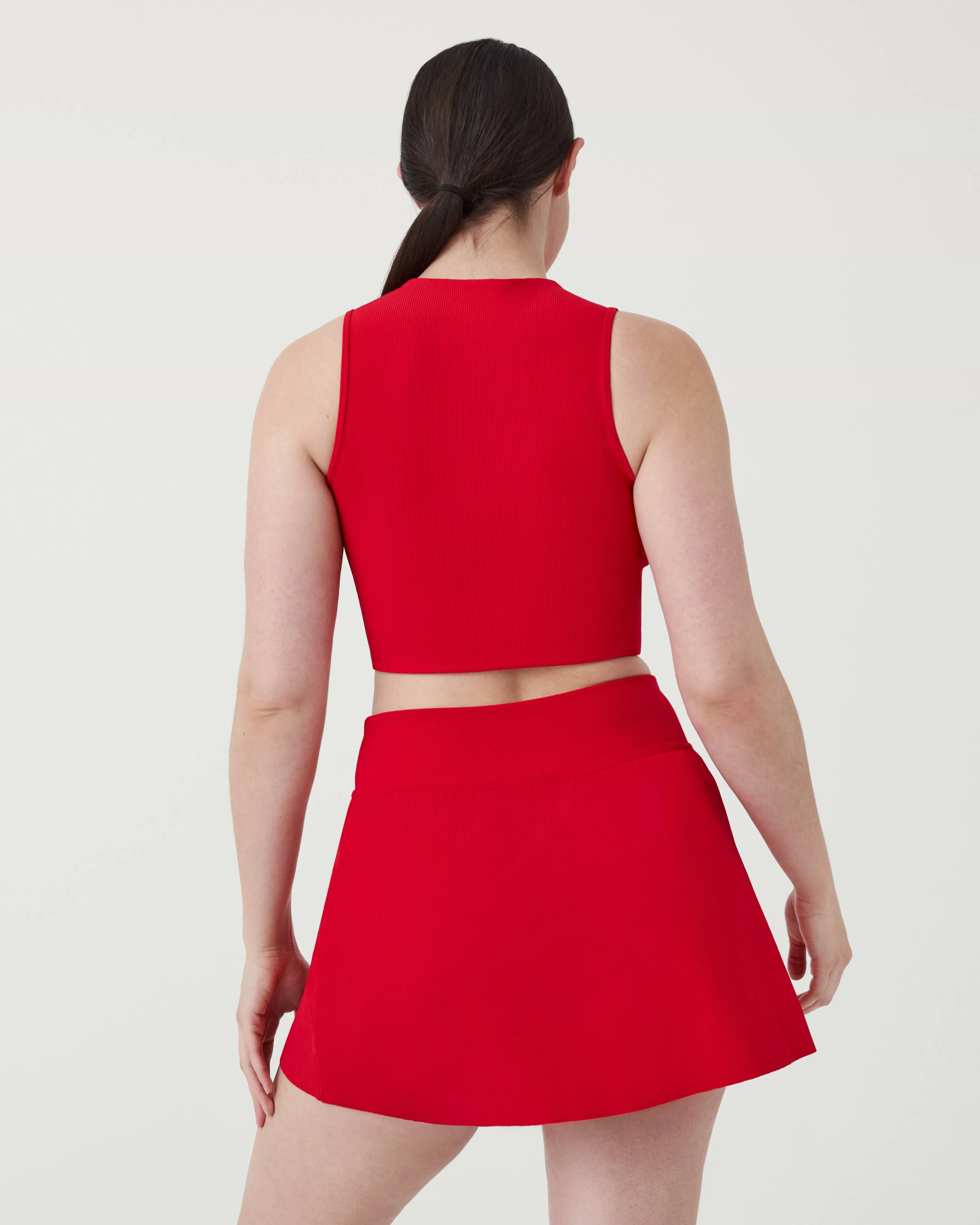 SPANXshape™ Get Moving Contour Rib Mock Neck Tank