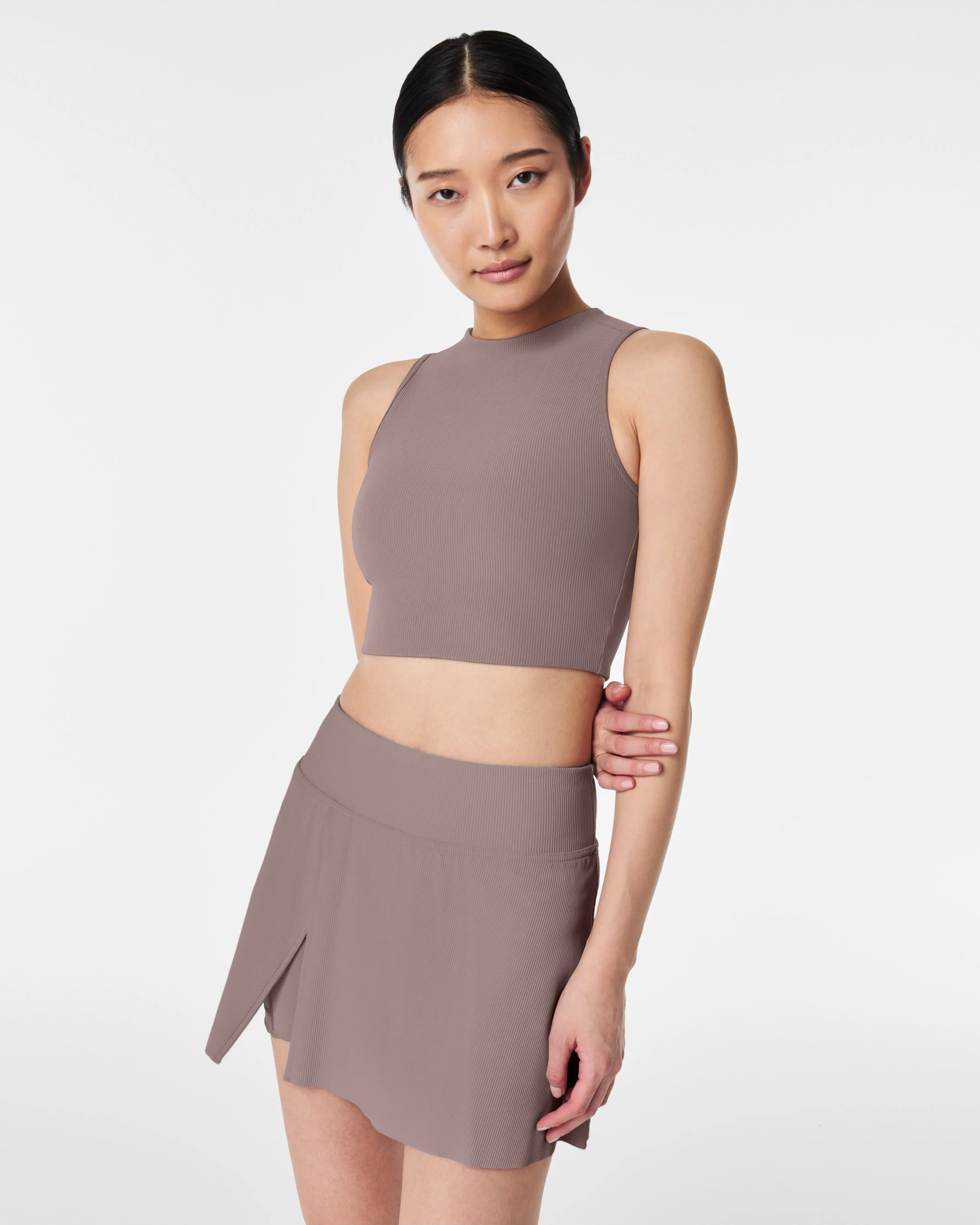 SPANXshape™ Get Moving Contour Rib Mock Neck Tank