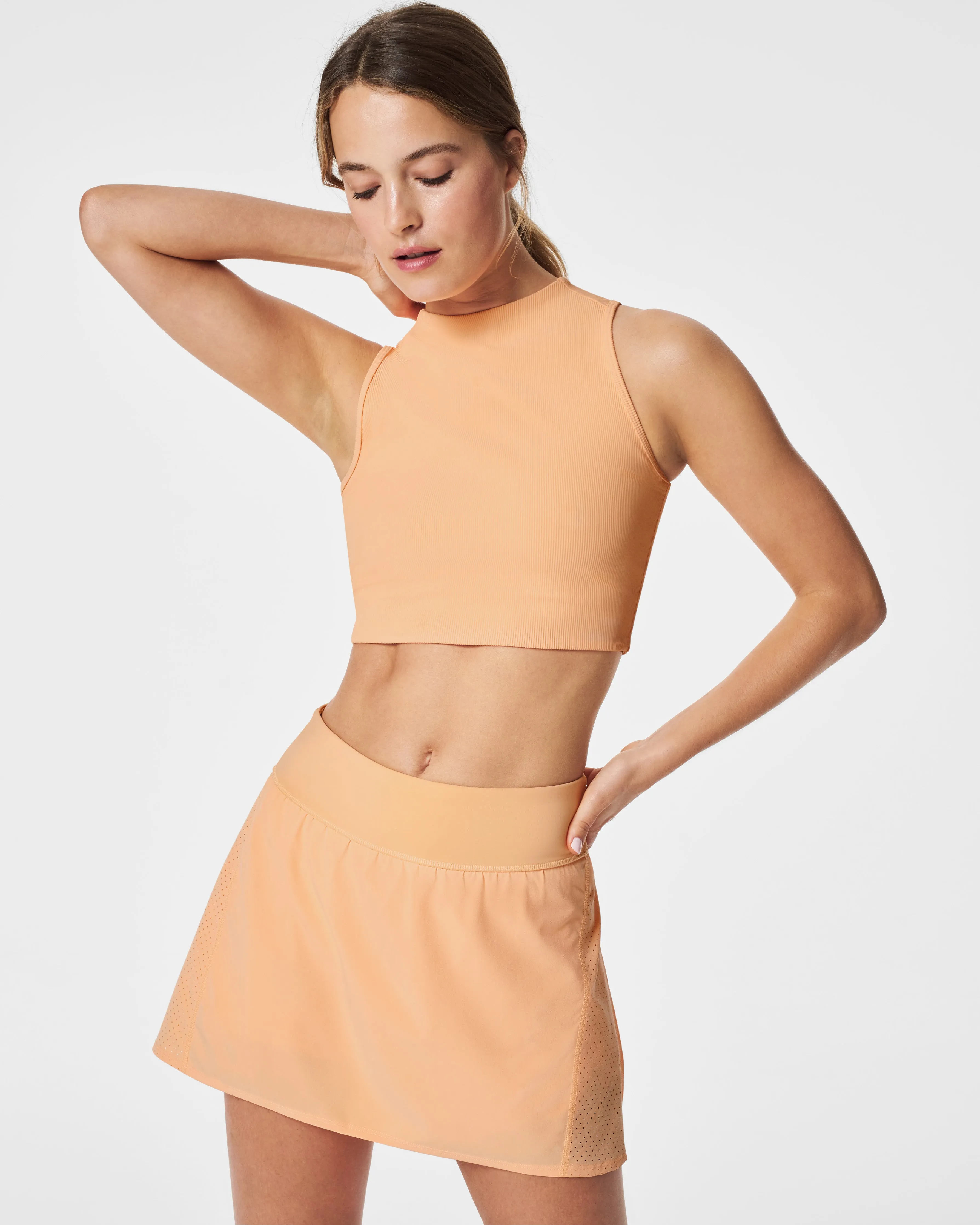 SPANXshape™ Get Moving Contour Rib Mock Neck Tank