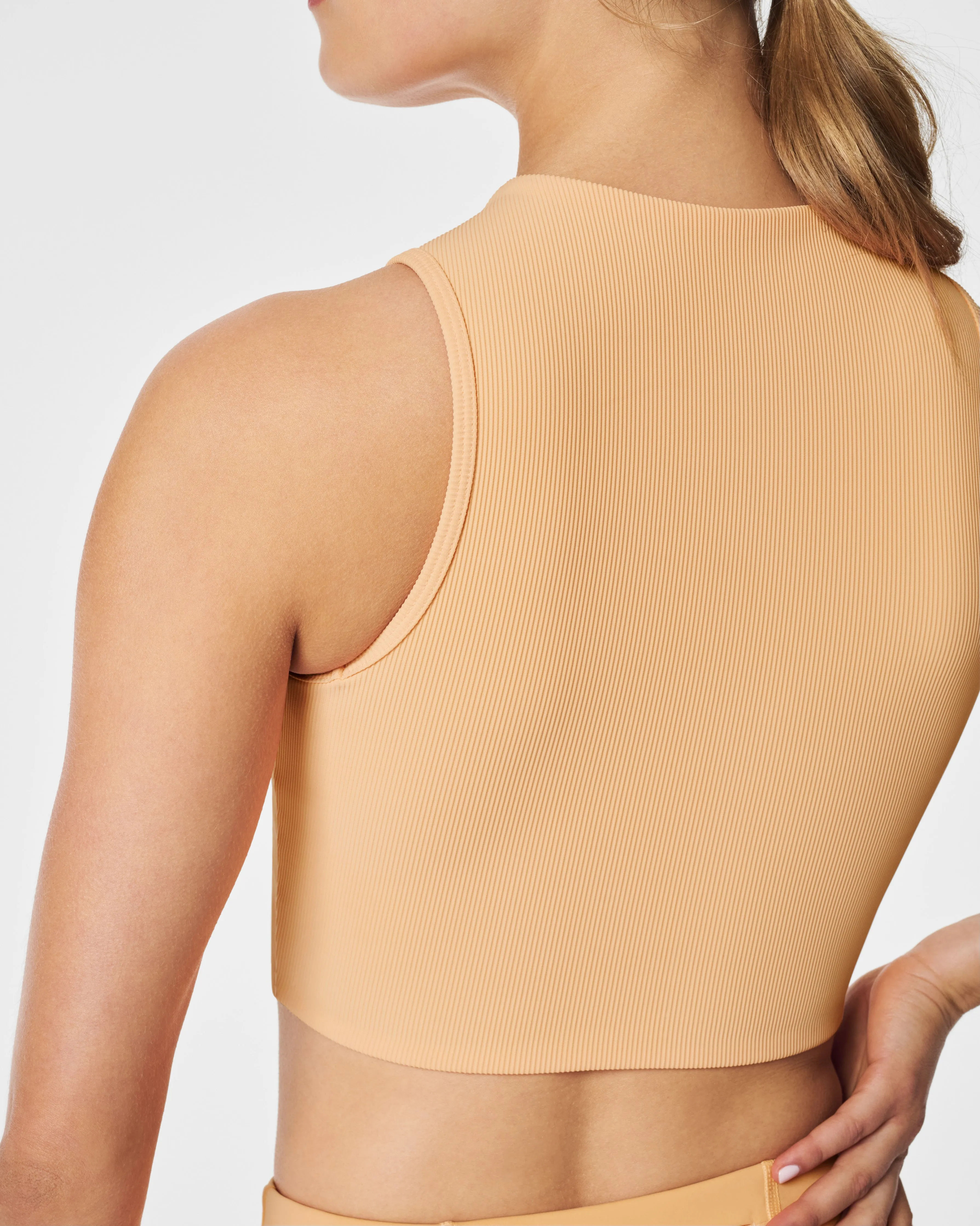 SPANXshape™ Get Moving Contour Rib Mock Neck Tank