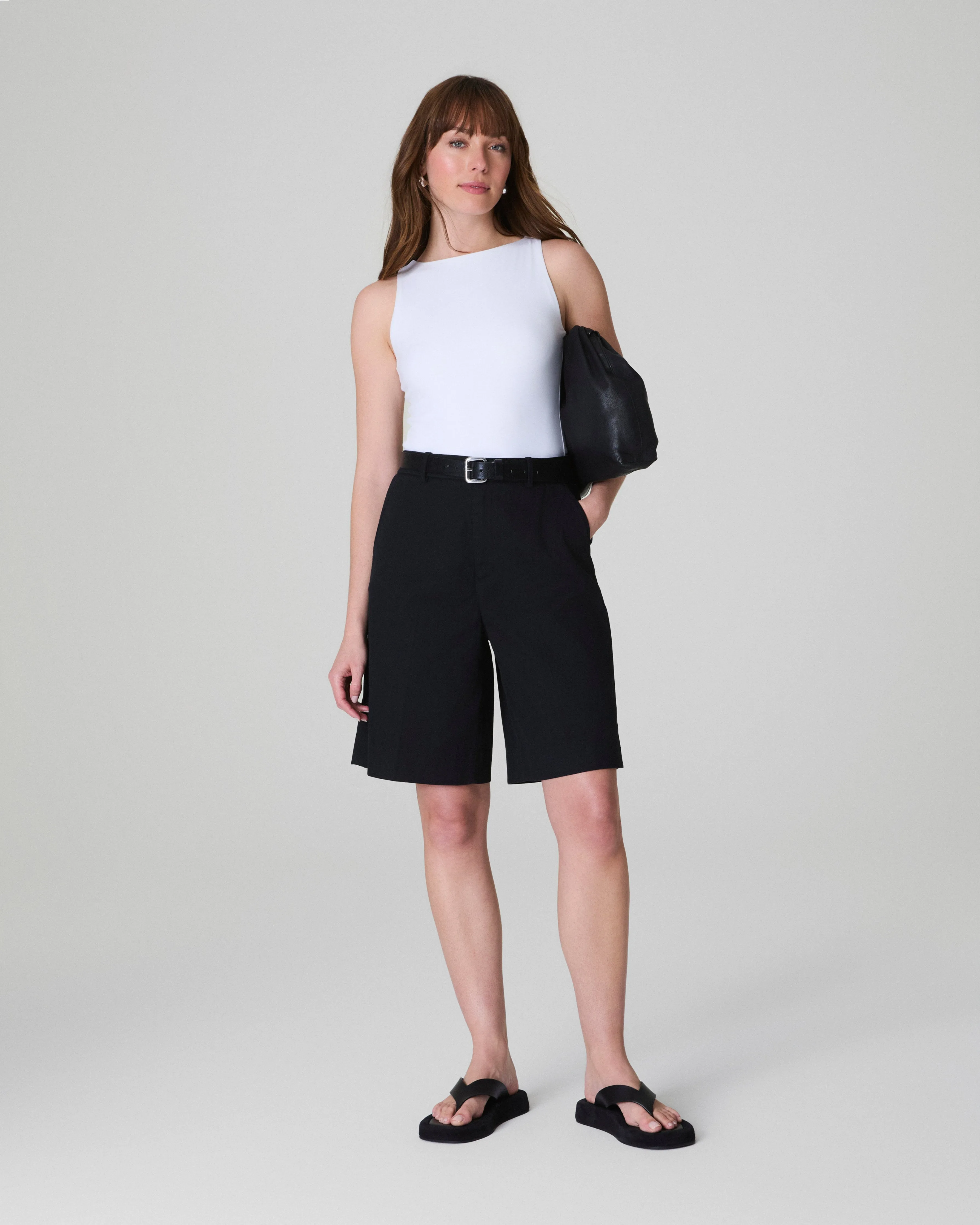 SPANXsupersmooth™ Stretch Twill Short, 9"