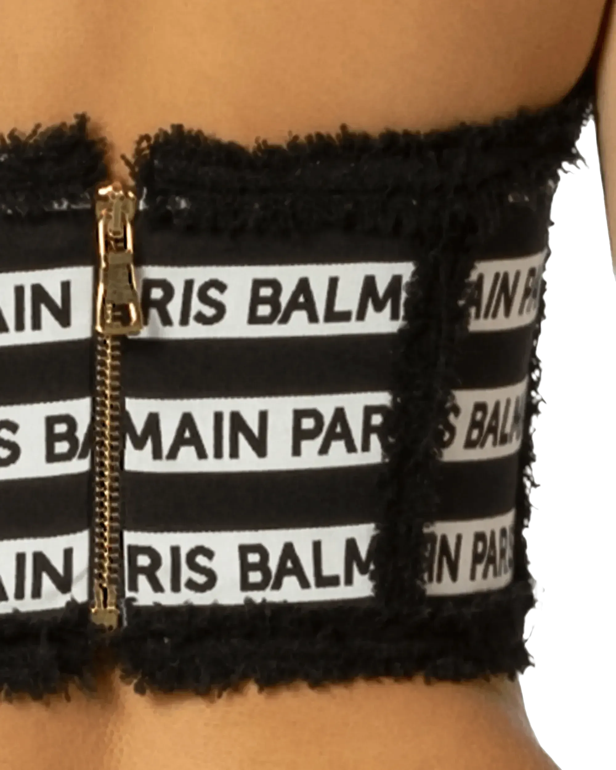 Striped Logo Bustier