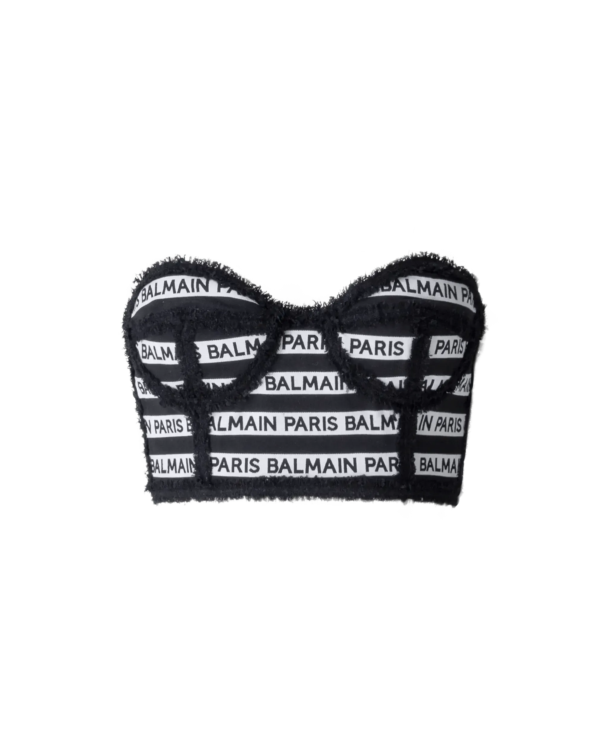Striped Logo Bustier