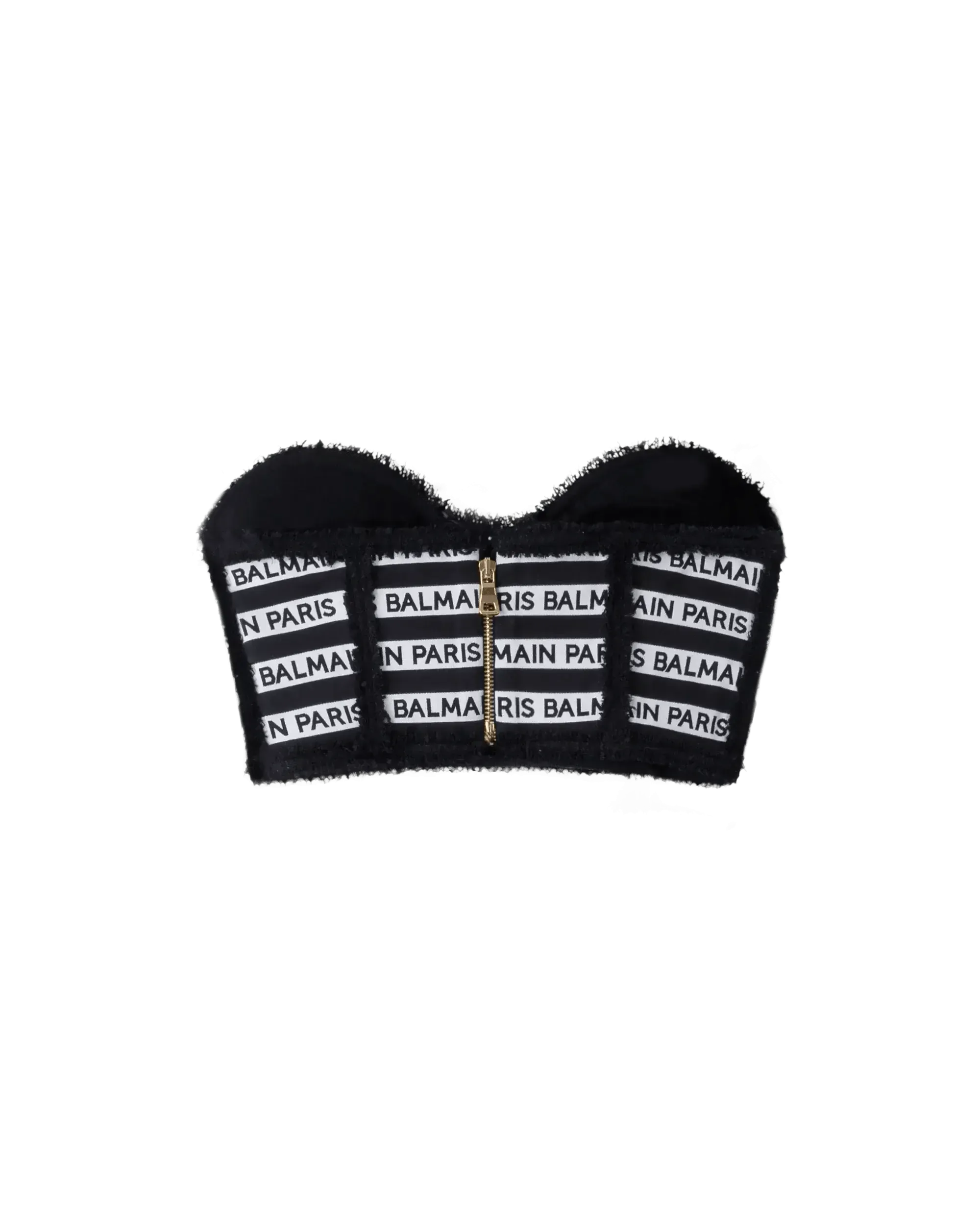 Striped Logo Bustier