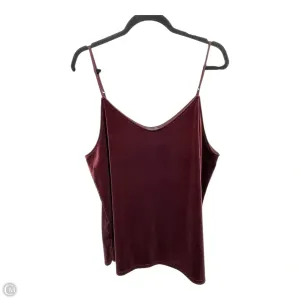 Tank Top By Ann Taylor In Maroon, Size: Xl