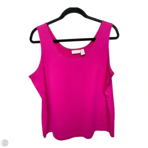 Tank Top By Chicos In Pink, Size: Xl
