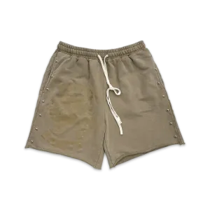 Terry Studded Logo Shorts Sand