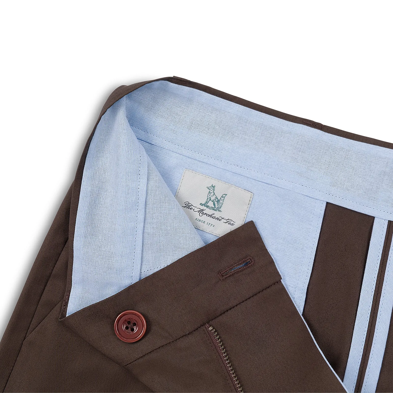 The Merchant Fox Cotton Shorts in Brown