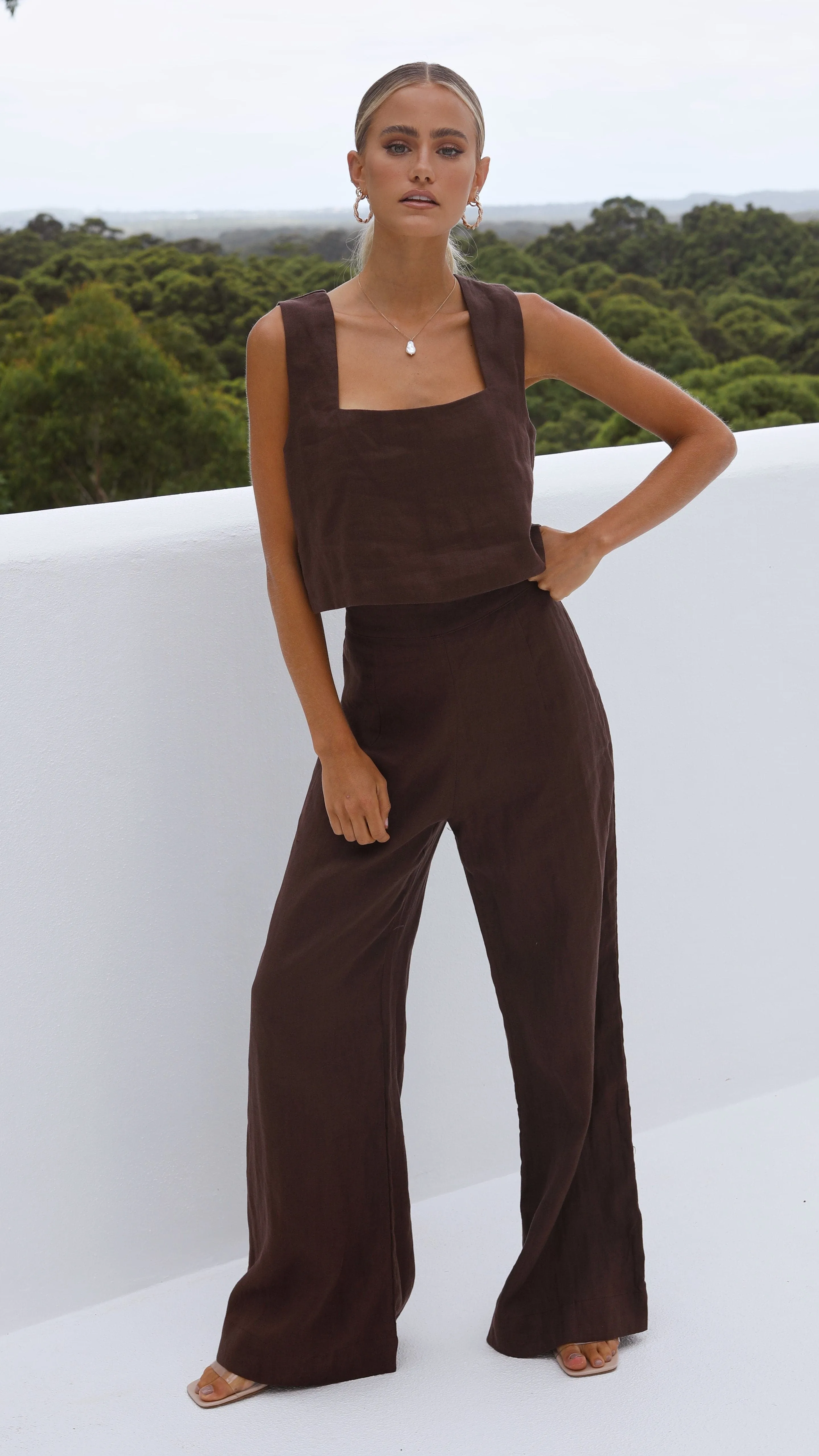 Tillie Crop Top - Chocolate