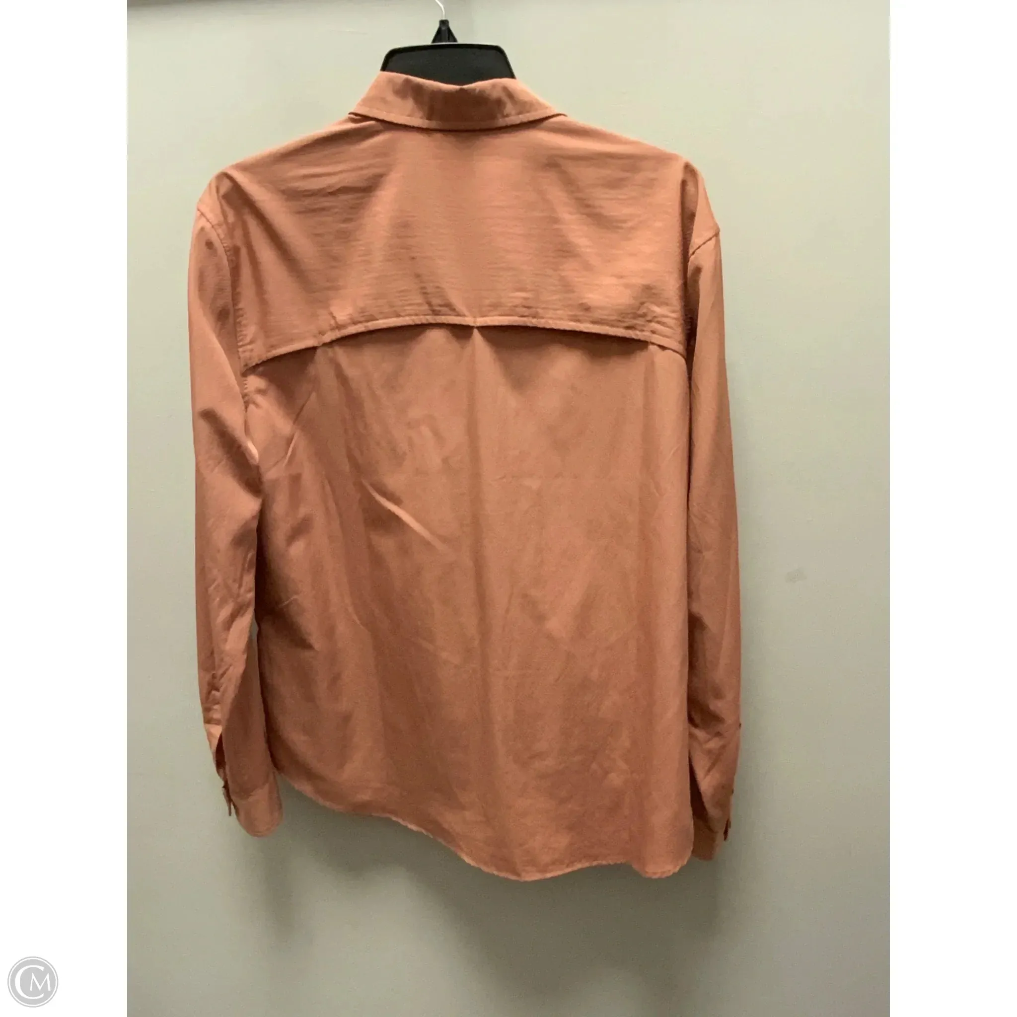 Top Long Sleeve By Eddie Bauer In Brown, Size: M