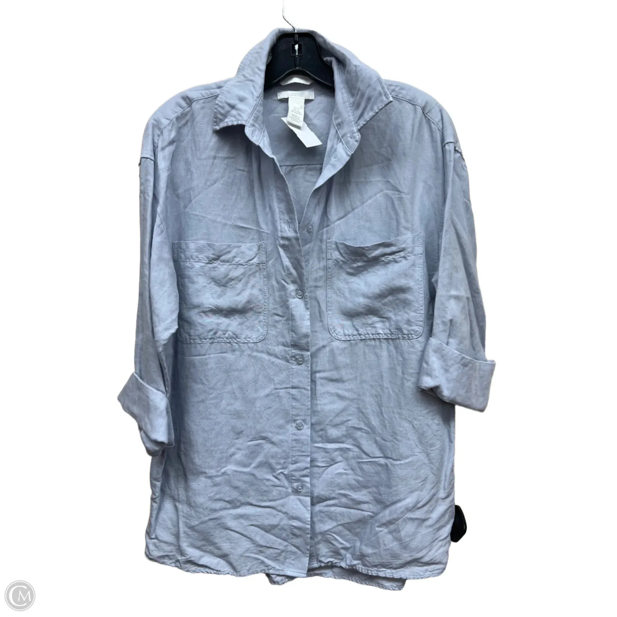 Top Long Sleeve By H&m In Blue, Size: Xs