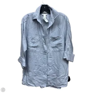Top Long Sleeve By H&m In Blue, Size: Xs