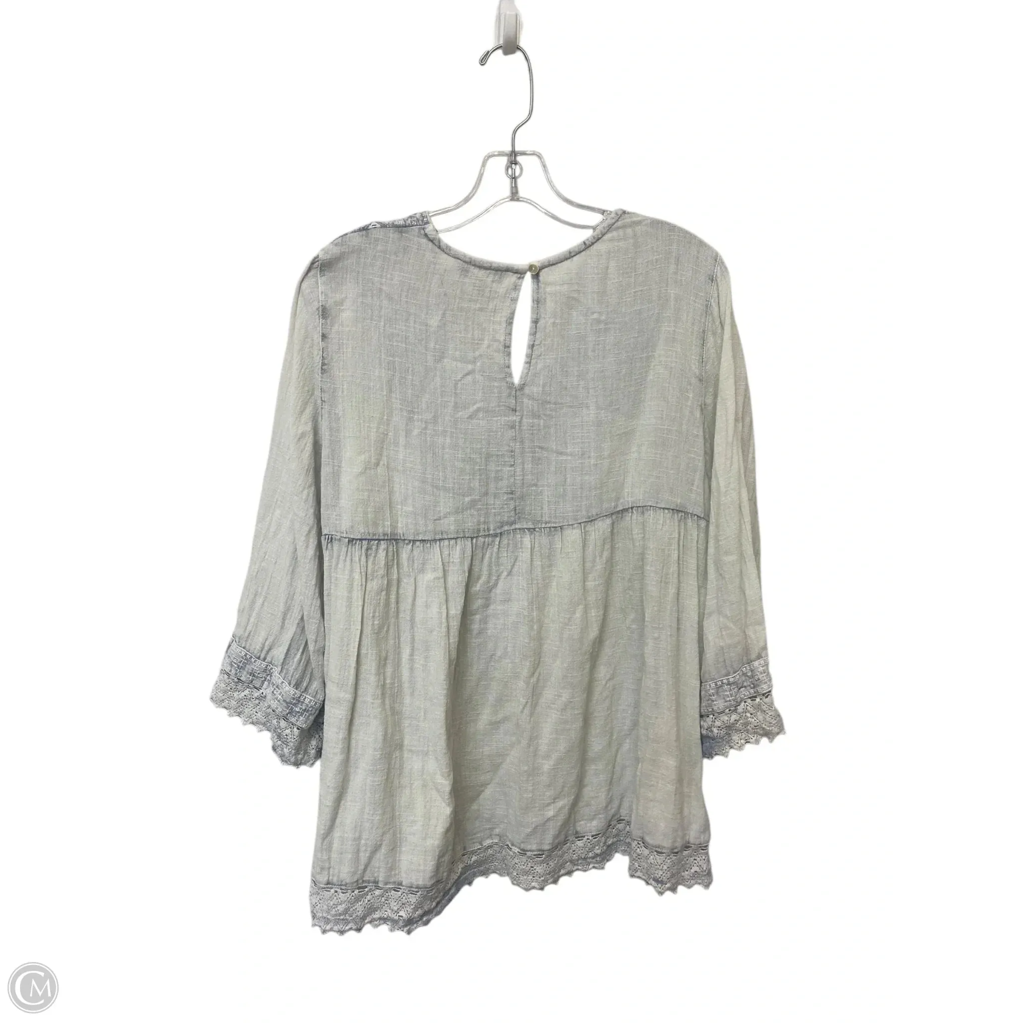 Top Long Sleeve By Rachel Zoe In Blue, Size: L