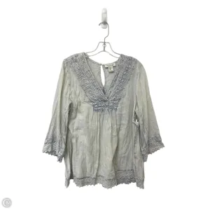 Top Long Sleeve By Rachel Zoe In Blue, Size: L