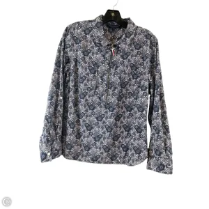 Top Long Sleeve By Tommy Hilfiger In Blue & Pink, Size: L