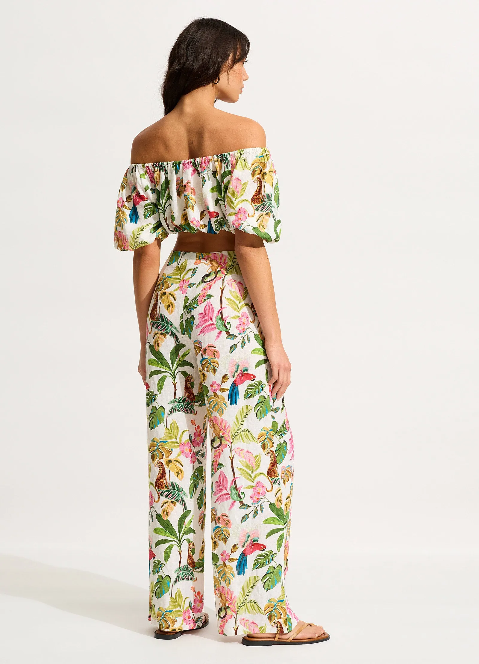 Tropica Off-Shoulder Top - Ecru