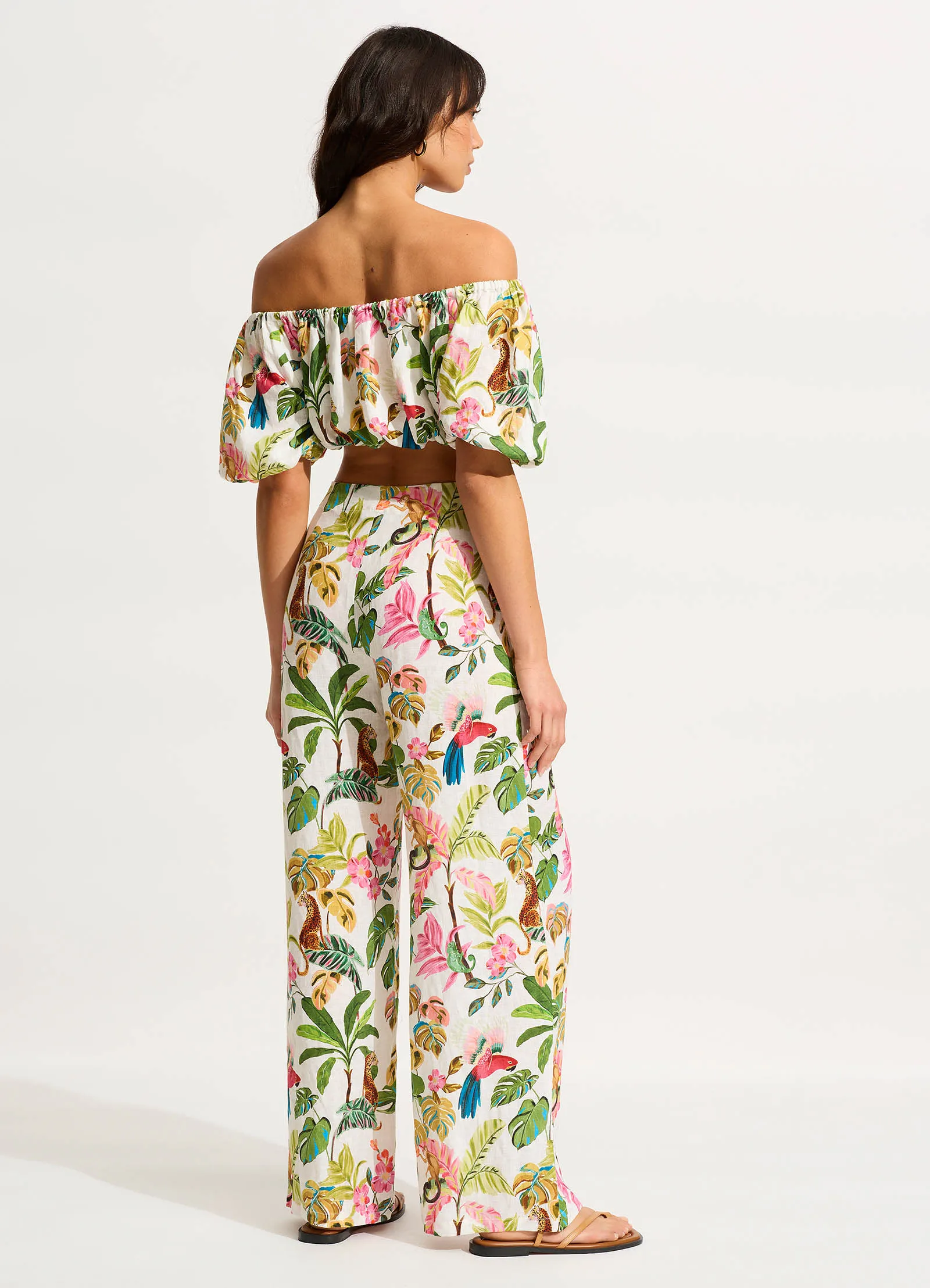 Tropica Off-Shoulder Top - Ecru