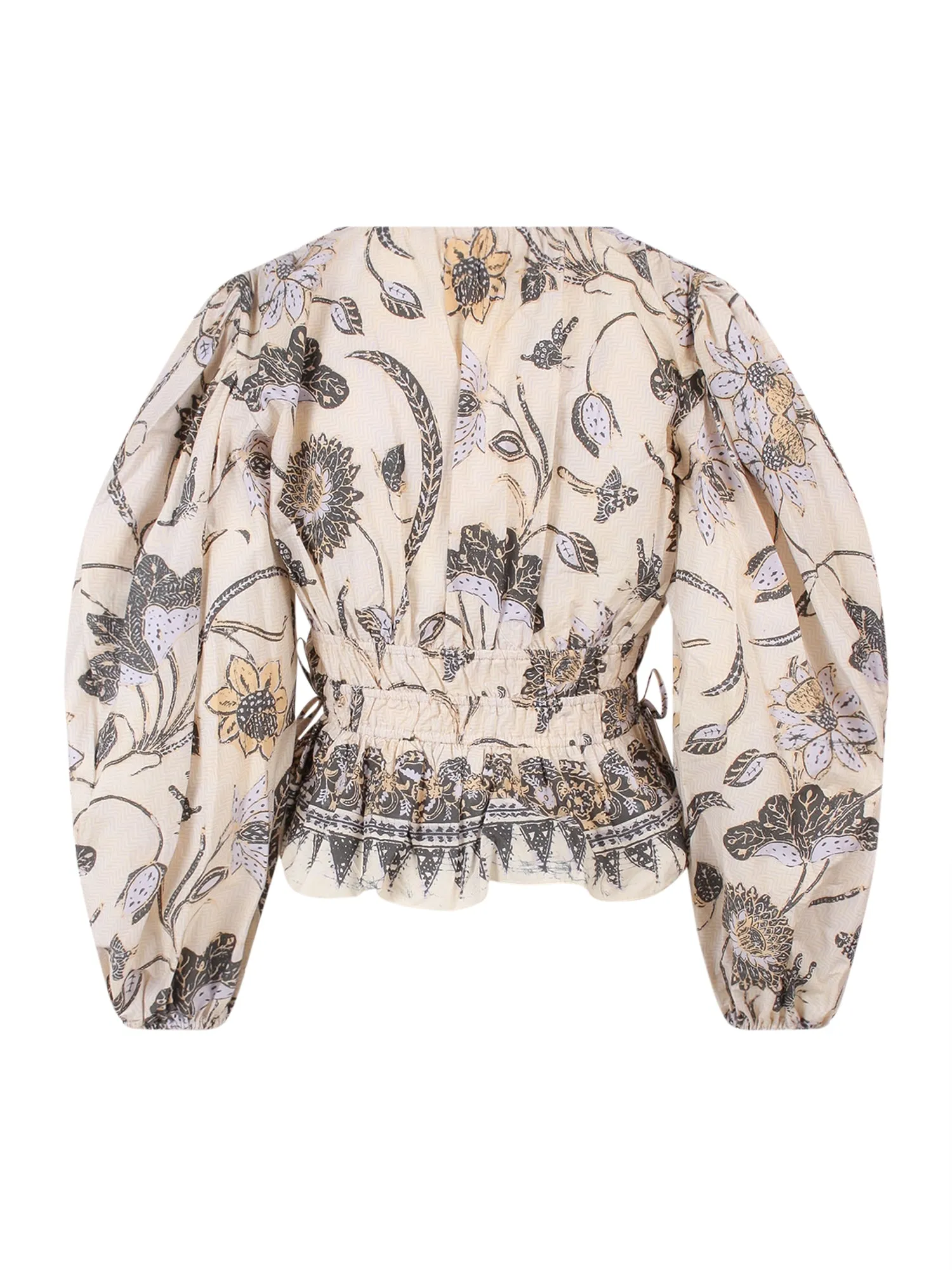 Ulla Johnson Shira V-Neck Floral Printed Blouse