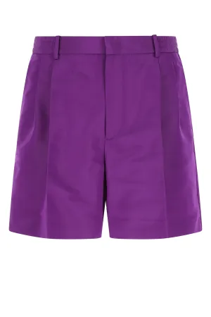 Valentino Mid-Rise Pleated Detailed Shorts