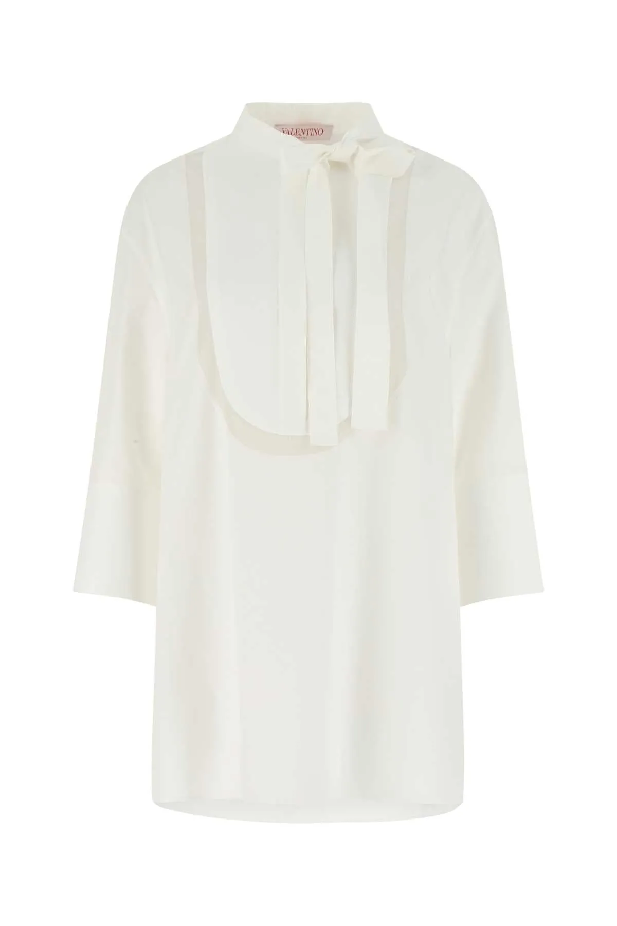 Valentino Scarf Detailed Long-Sleeved Blouse