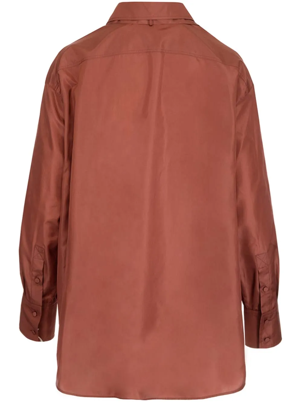 Valentino Tied Neck Satin Shirt