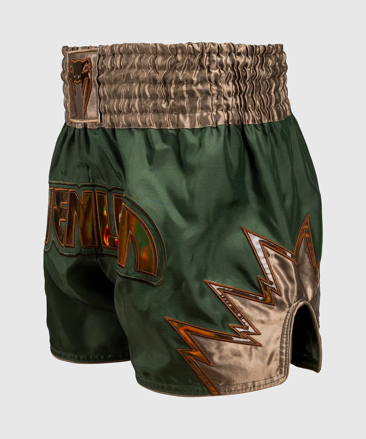 Venum Inferno Muay Thai Shorts - Khaki/Bronze